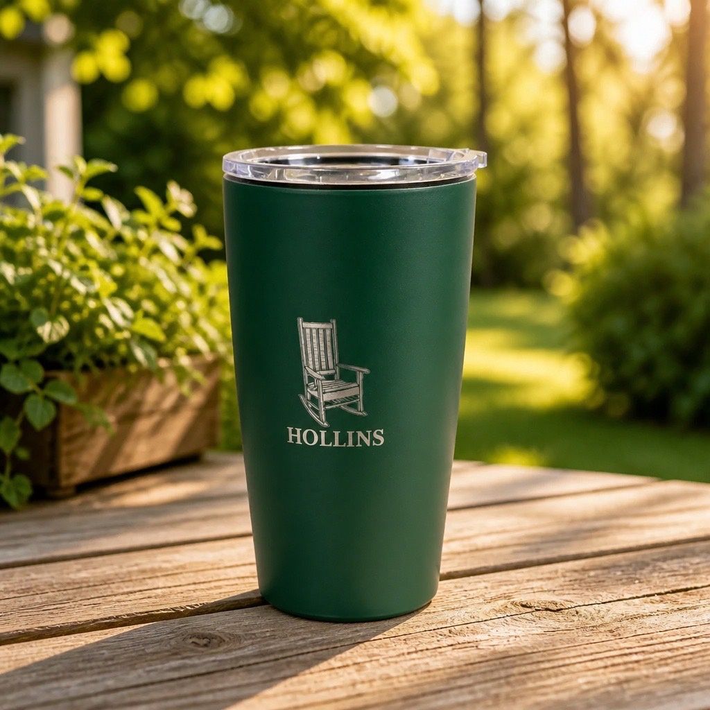 Rocking Chair 20 oz Tumbler, Color: Green, Logo: As shown