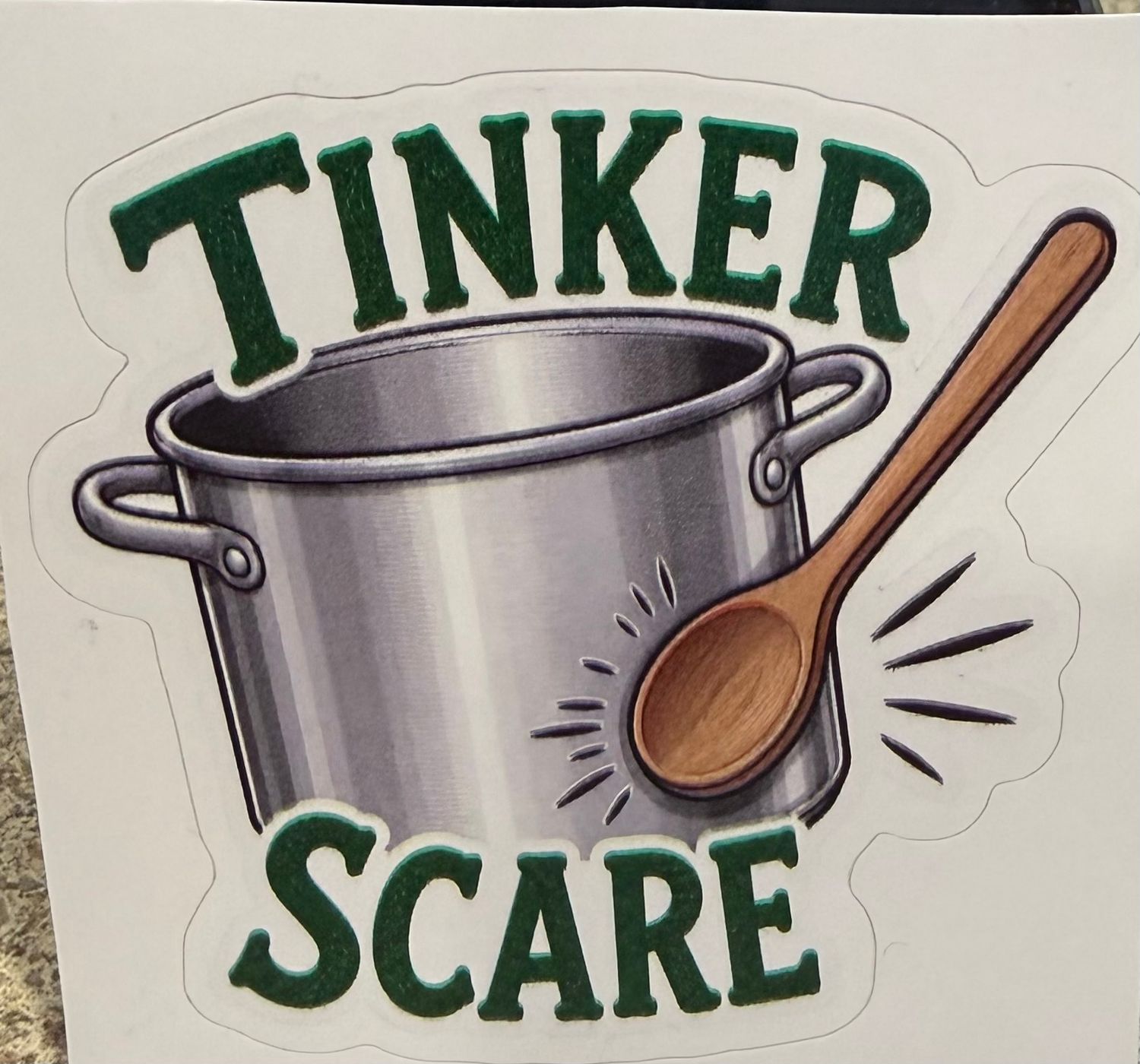 Tinker Scare Sticker