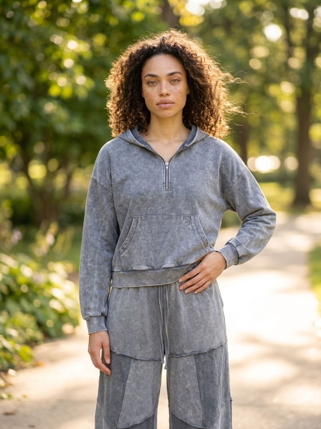 Simply Southern Garment Washed Lounge Set - Black