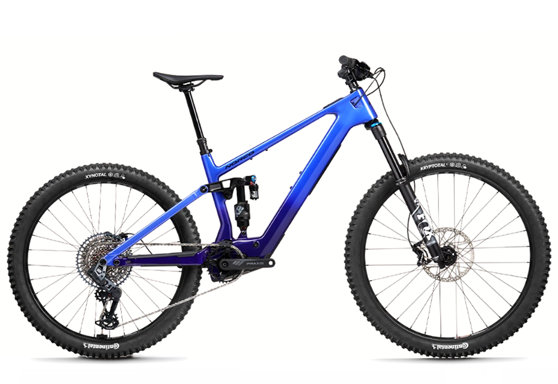Norco Fluid VLT C2 140 Electric Mountain Bike in Purple, X-Large - Available at Suck Creek Cycle