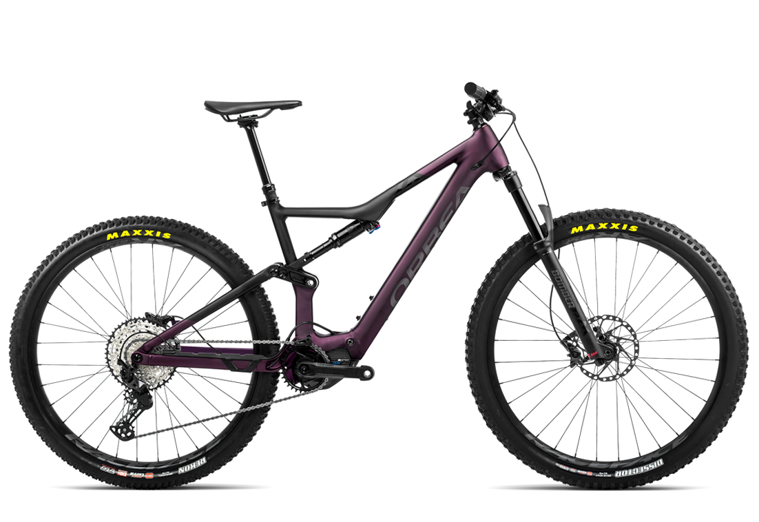 Orbea Rise H30 Electric Mountain Bike in Metallic Mulberry/Black, X-Large - Available at Suck Creek Cycle