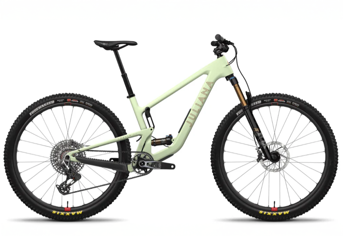 Juliana Joplin 4 CC RSV X0 AXS Mountain Bike in Matcha Green, Small - Available at Suck Creek Cycle