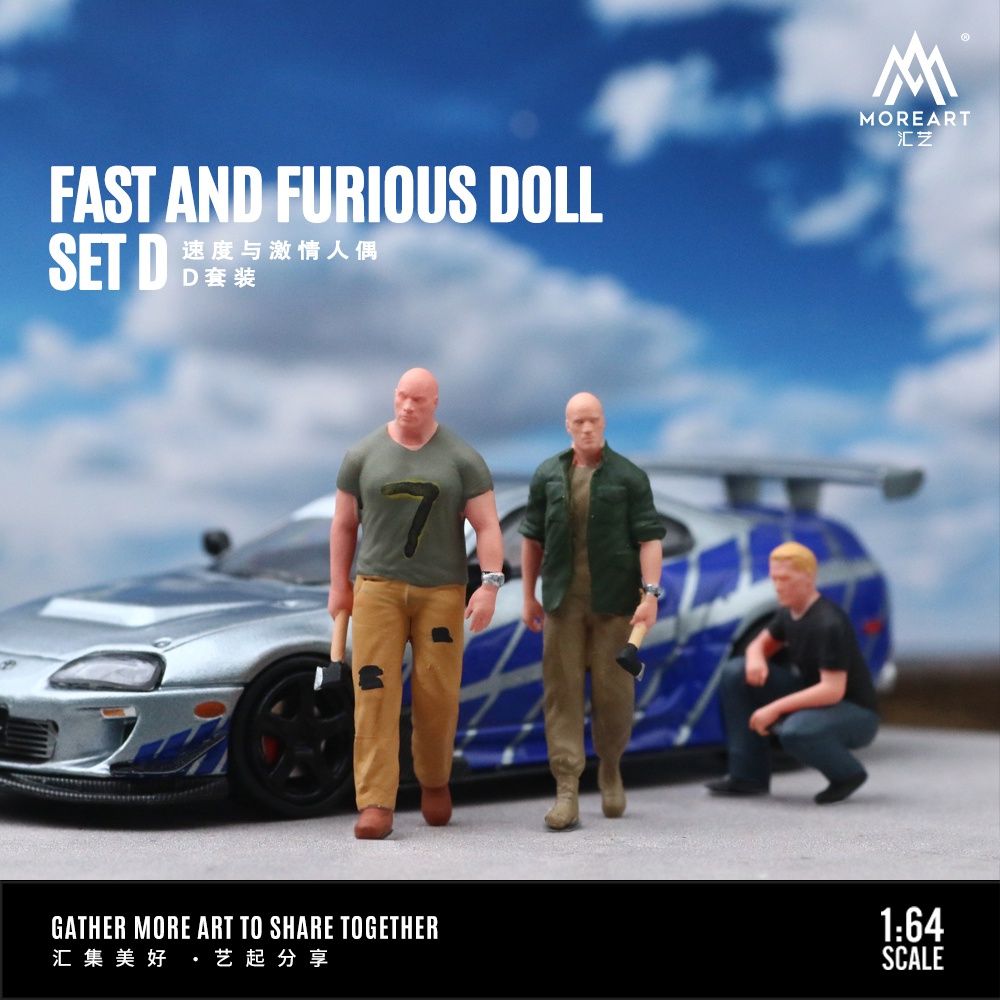 Diorama 1/64 Fast &amp; Furious Doll D Set