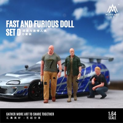 Diorama 1/64 Fast &amp; Furious Doll D Set