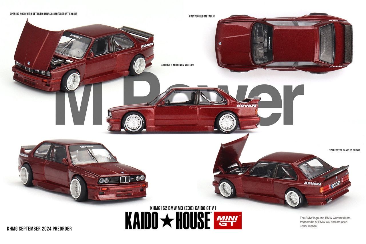 M3 (E30) Kaido GT Dark Red