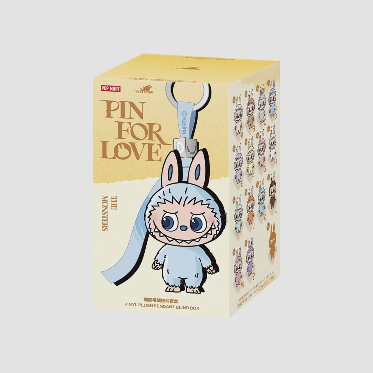 Labubu Pin for Love Series &quot;A-M Series&quot; Vinyl Plush