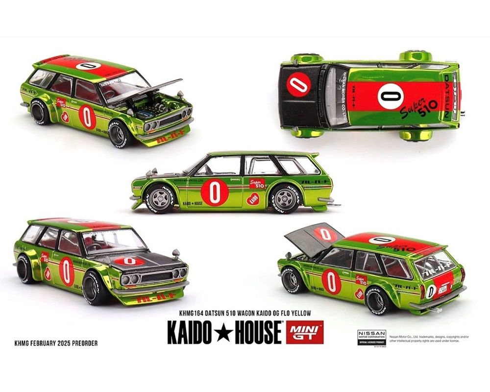 Datsun KAIDO 510 Wagon OG Flo – Chrome Yellow