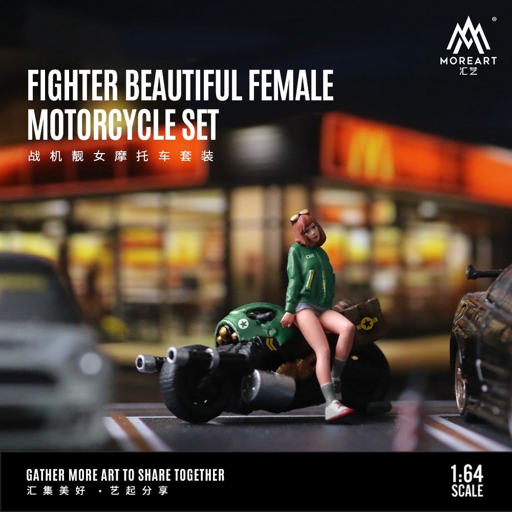 Diorama Fighter Girls with bike