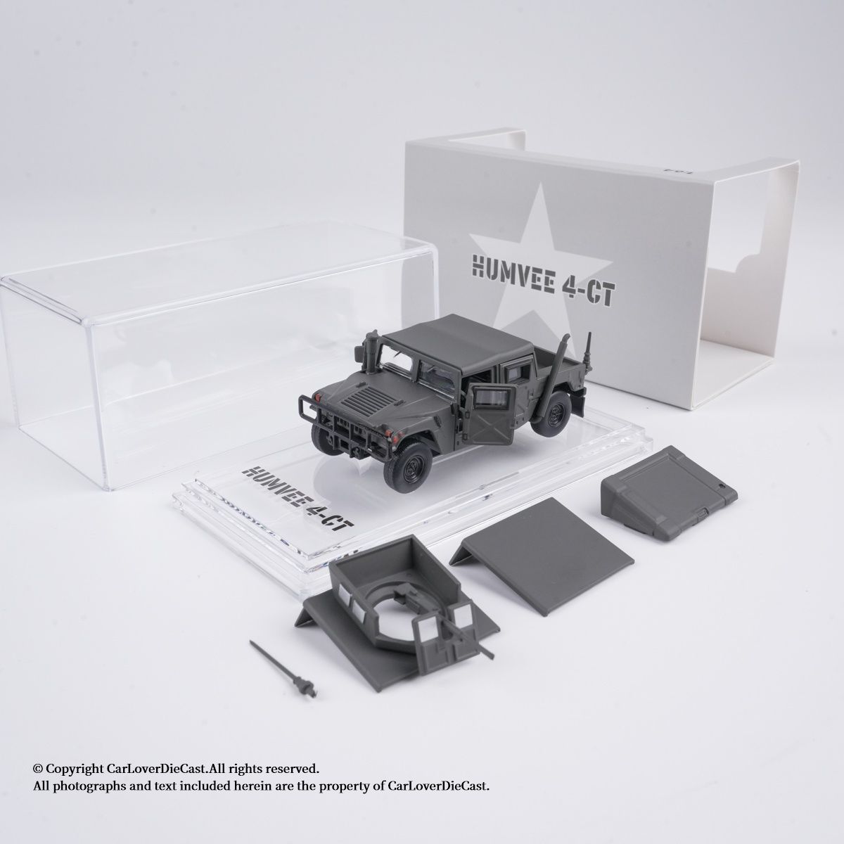 BMC 1:64 Humvee 4-CT - Matte Dark Gray
