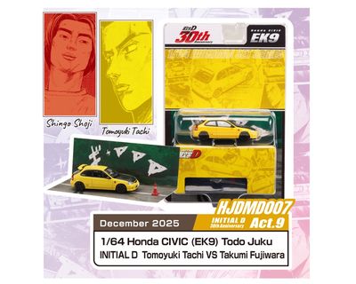 Hobby Japan 1:64 Initial D 30th Anniversary Honda CIVIC (EK9)