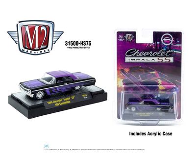 M2 Machines 1:64 1964 Chevrolet Impala SS 409 Convertible