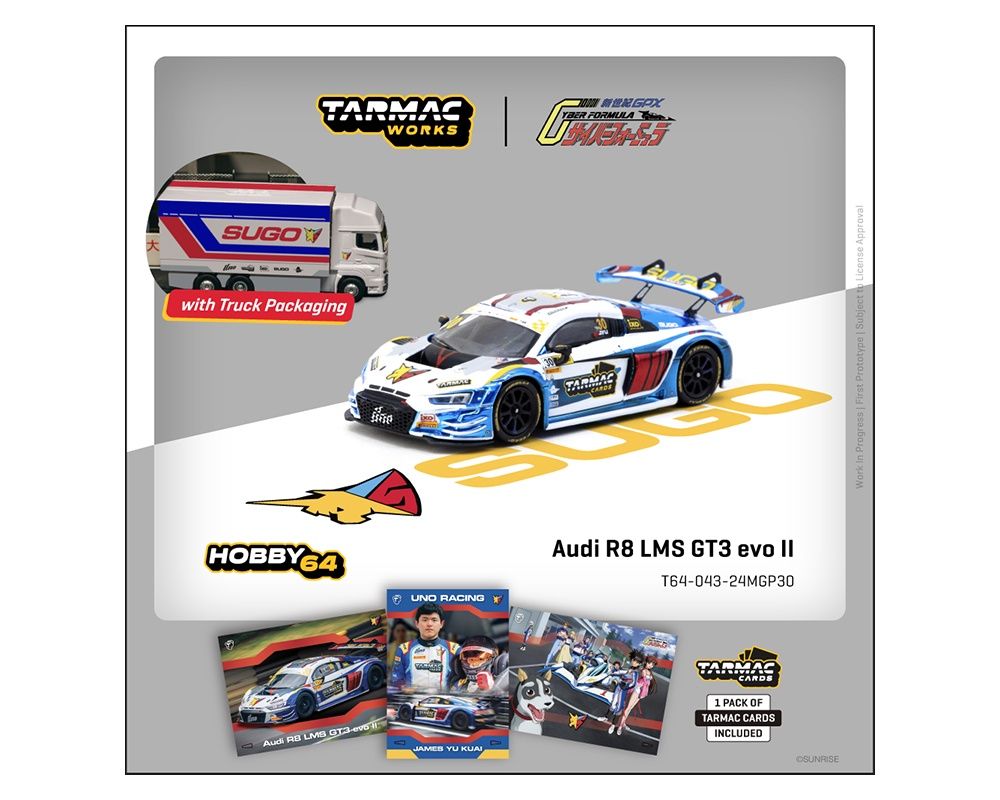 Tarmac Works 1:64 Audi R8 LMS GT3 evo II Sugo – Macau GT Cup