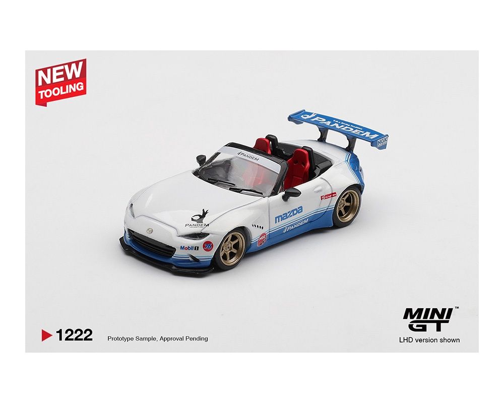Mini GT 1:64 Mazda Miata MX-5 (ND) Pandem IMSA – White