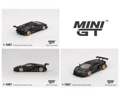 Mini GT 1:64 LB-WORKS Lamborghini Aventador Limited Edition – Matte Black