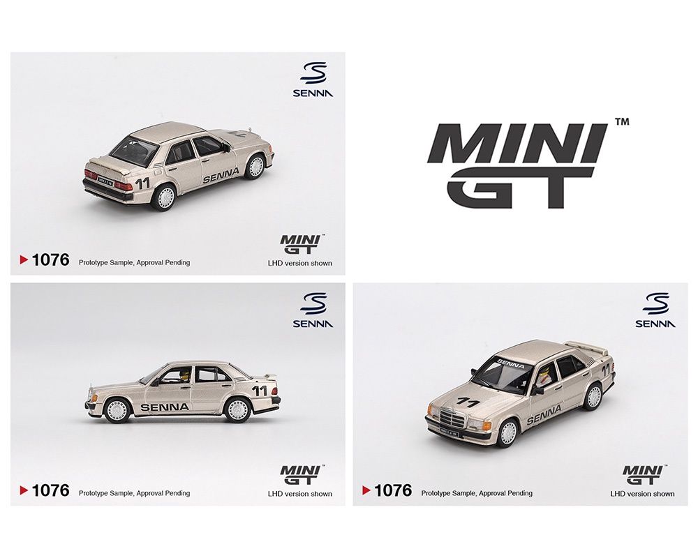 Mini GT 1:64 Mercedes-Benz 190 E 2.3-16 #11 Ayrton Senna 1984 Nürburgring