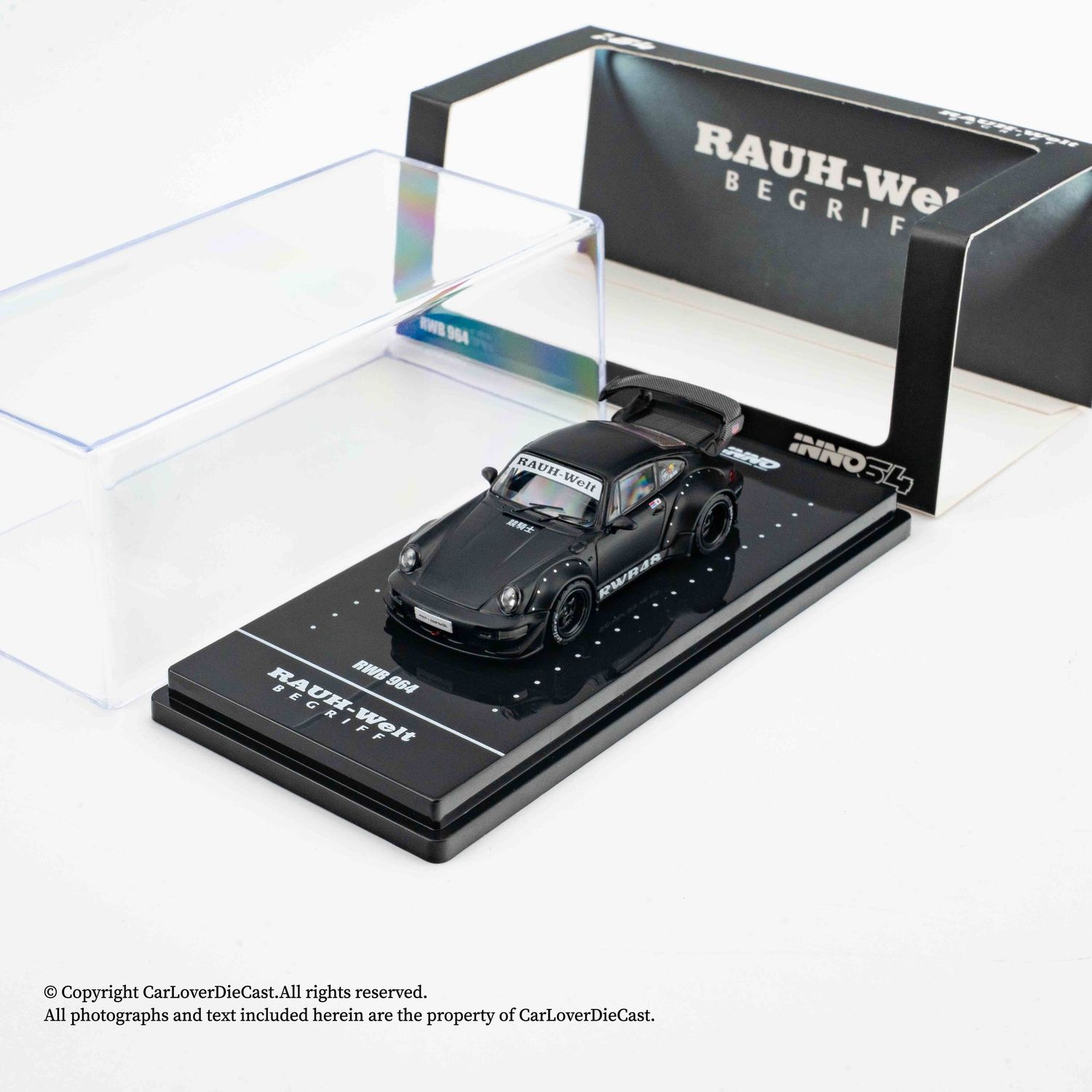 INNO 1:64 RWB 964 Black Matt