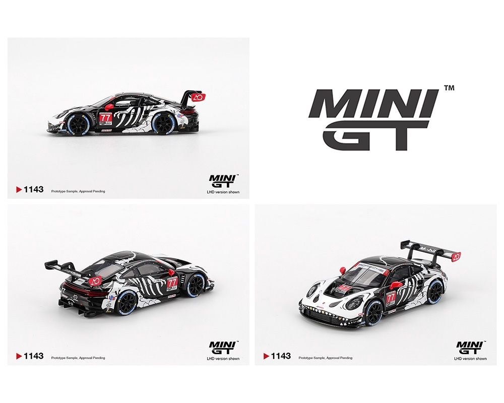 Mini GT 1:64 Porsche 911 GT3 R #77 AO Racing 2025 IMSA Petit Le Mans