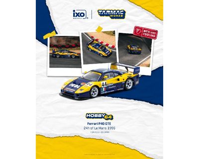 Tarmac Works 1:64 Ferrari F40 GTE 24h of Le Mans 1996 Luciano Della Noce