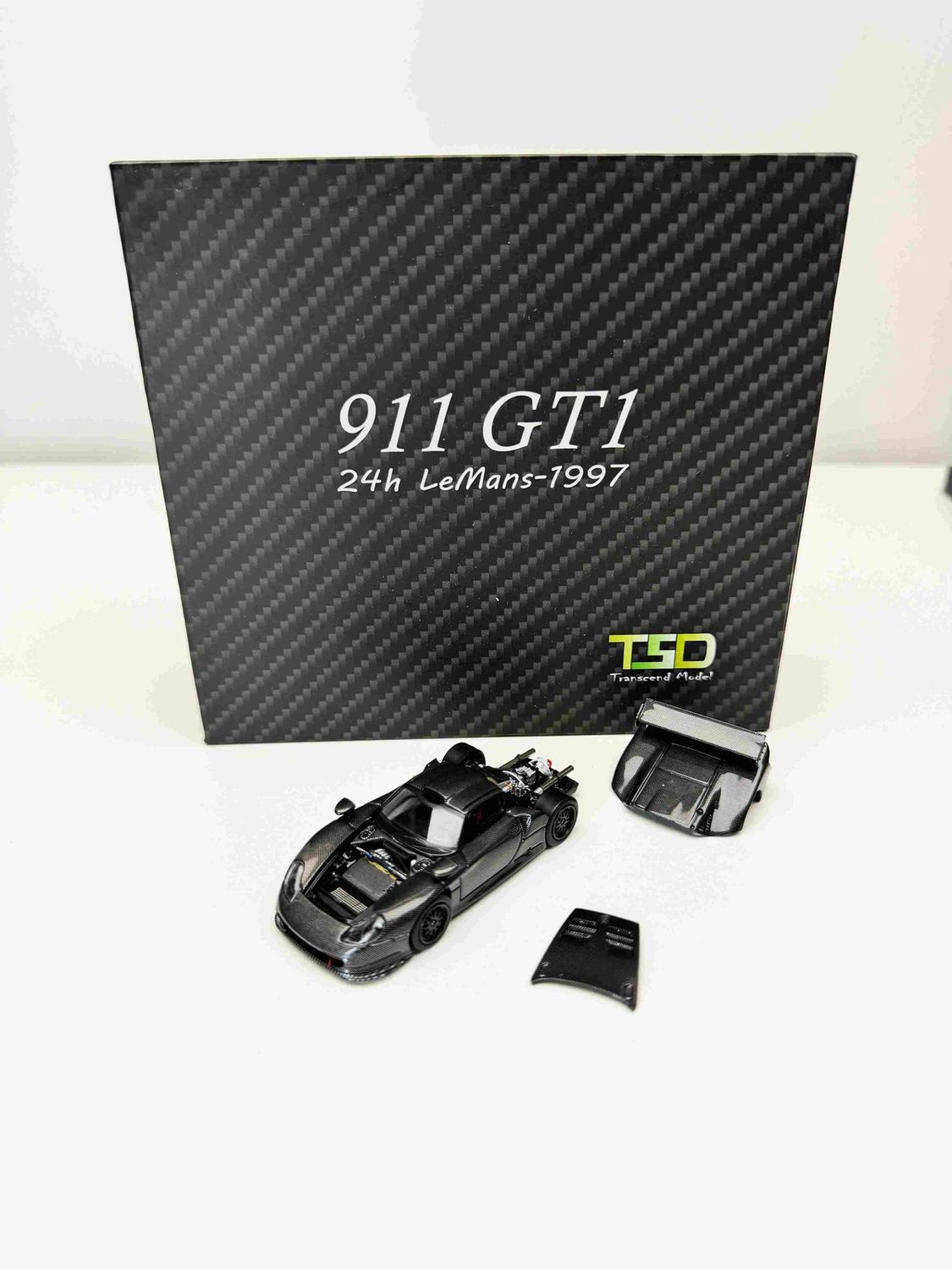 TSD 1:64 911 GT1 24h LeMans 1997 Black Carbon Fiber