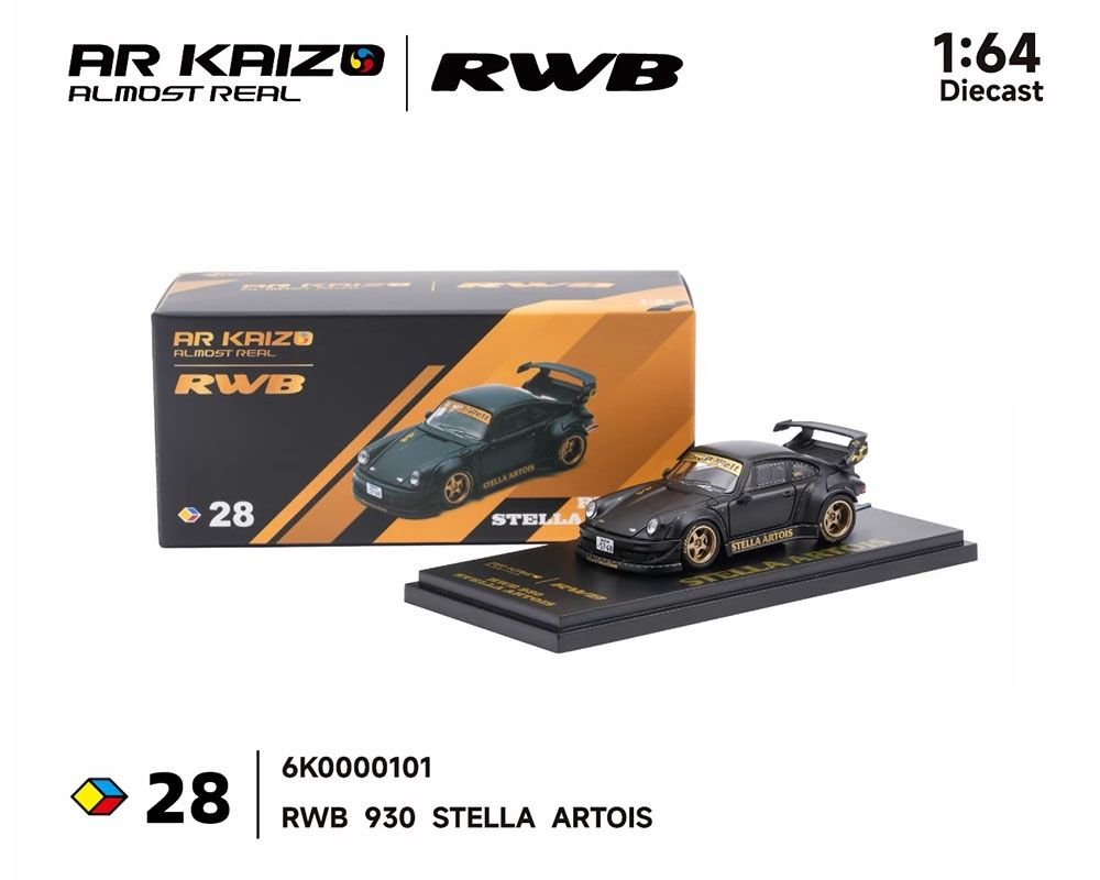Almost Real 1:64 KAIZO RWB 930 Stella Artois 2026 Hobby Expo China Beijing Special Edition – Matte Black