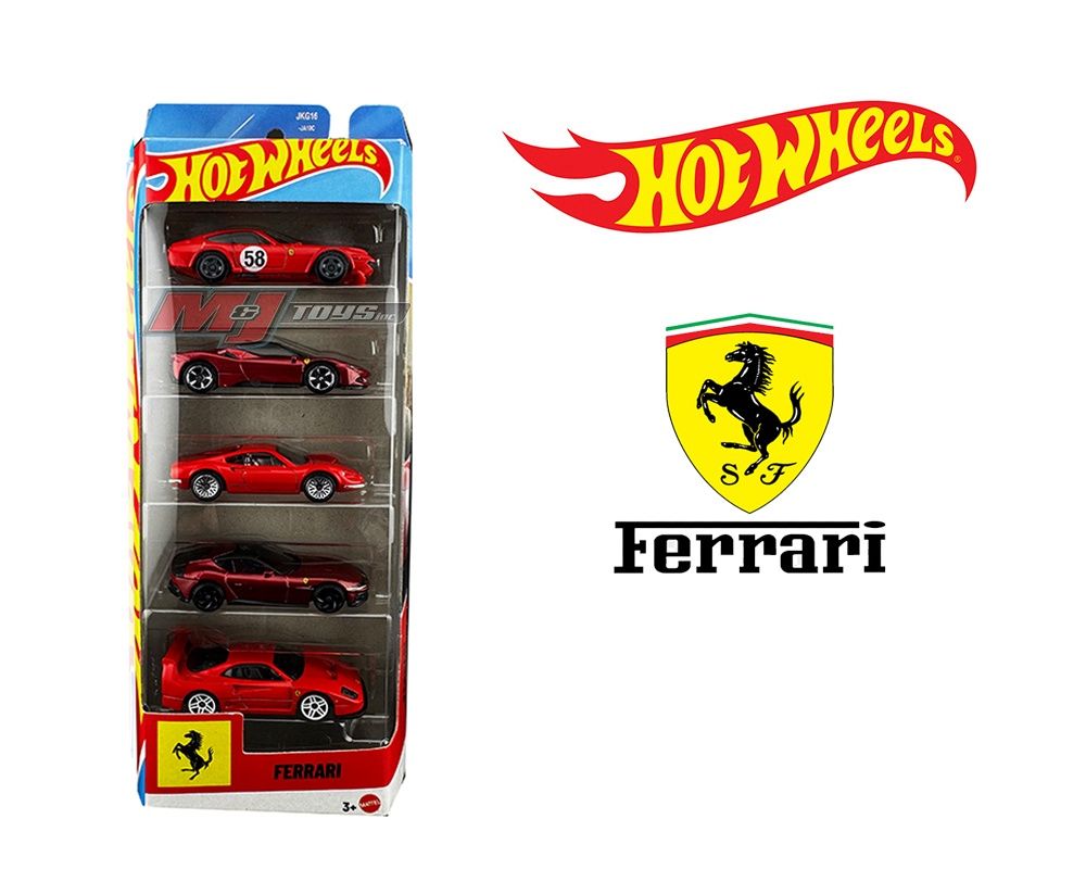 Hot Wheels 1:64 Basic 5 Pack Set 2026 Ferrari