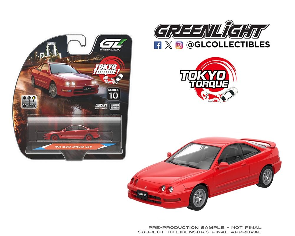 Greenlight 1:64 Tokyo Torque Series 10 – 1994 Acura Integra GS-R