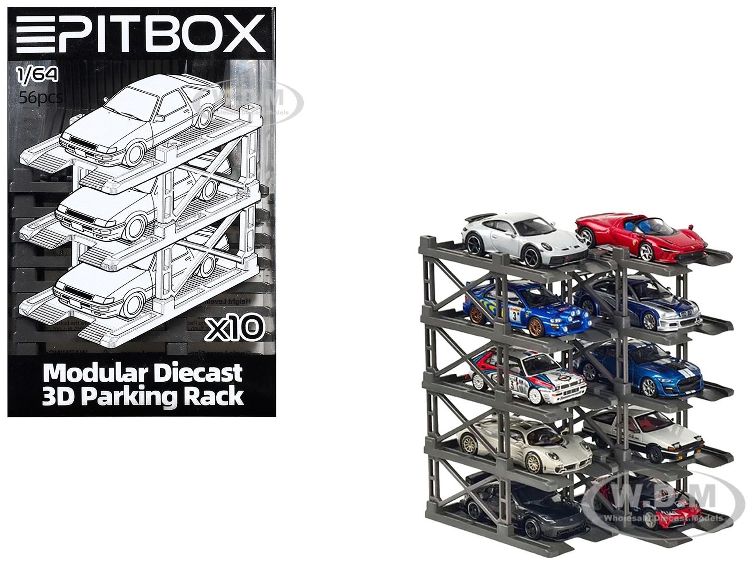 MODULAR DIECAST 3D PARKING RACK DISPLAY