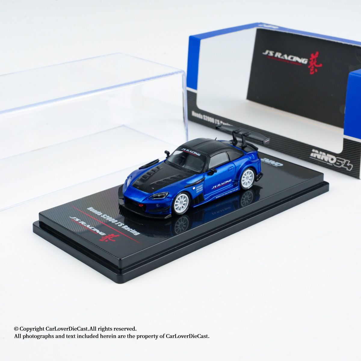INNO 1:64 HONDA S2000 J‘S RACING Blue