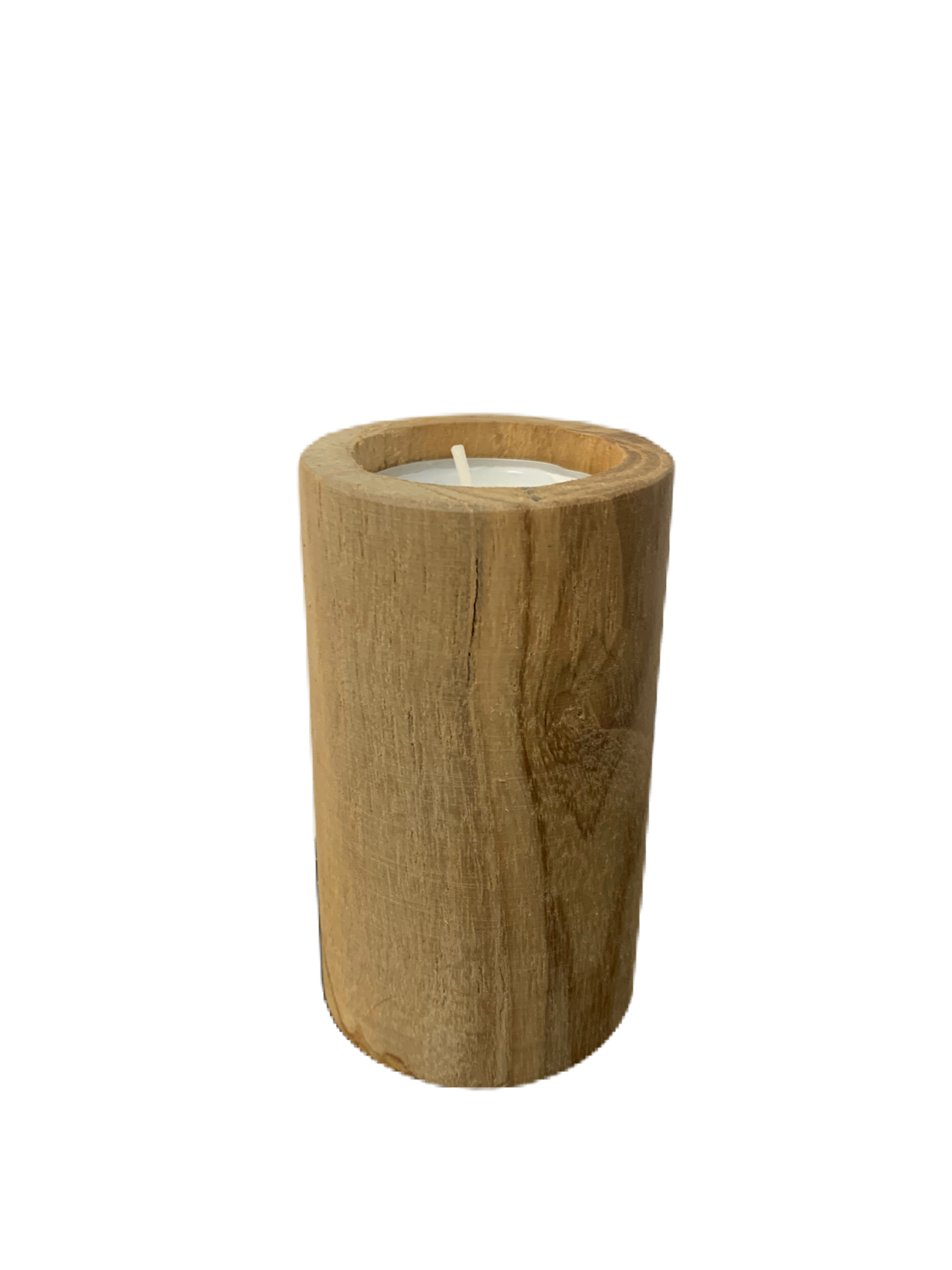 Kaarsenhouder Teak - H 10cm