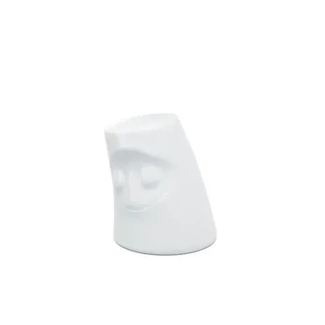 Peperstrooier met gezicht - Cozy - Wit - 4,5x5,2cm