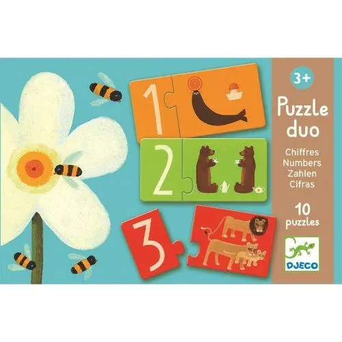 Djeco - Puzzel Duo - Cijfers