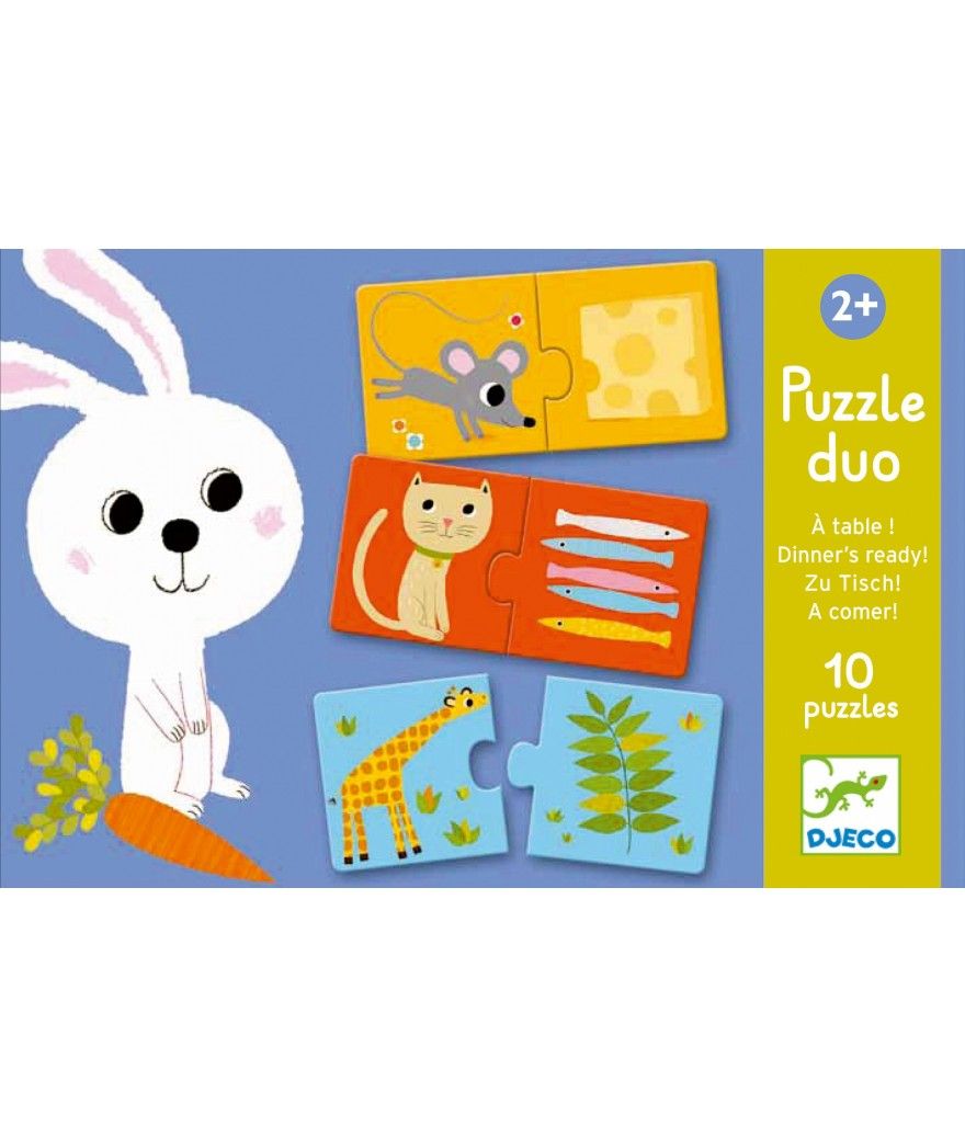 Djeco - Puzzel Duo - Aan tafel