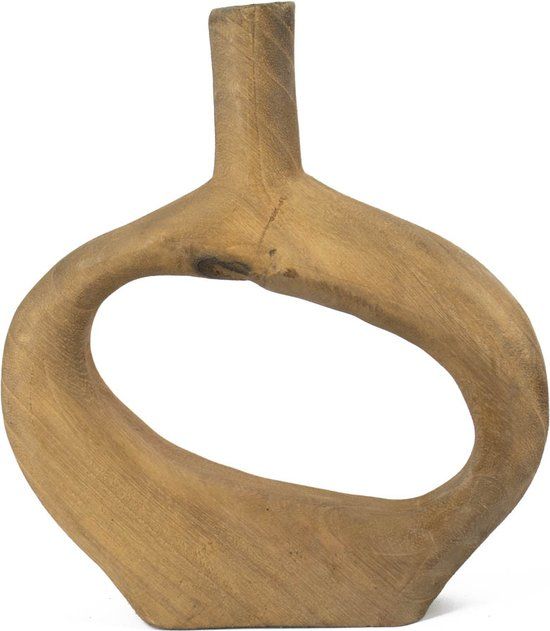 Houten Vaas- Walnut