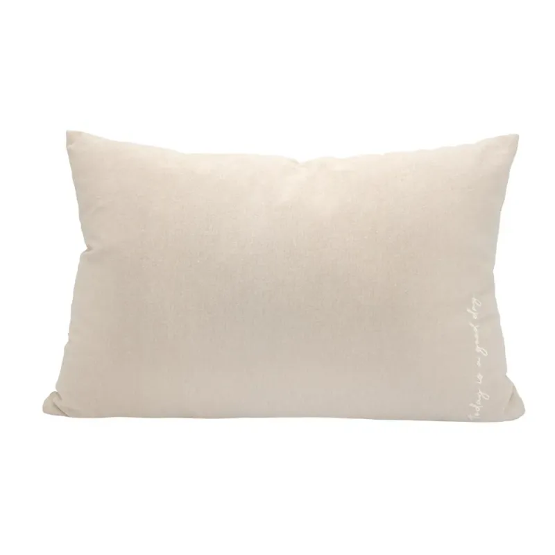 Kussen Pax - Taupe - Today is a good day - 60 x 40 cm