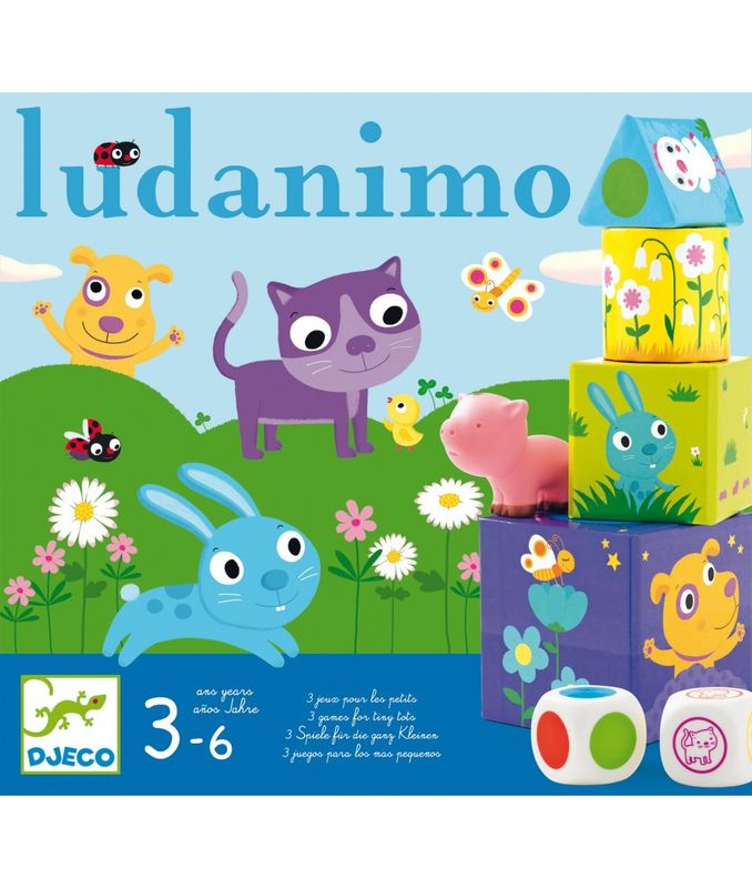 Djeco - Spel Ludanimo - 3-in-1 spelset