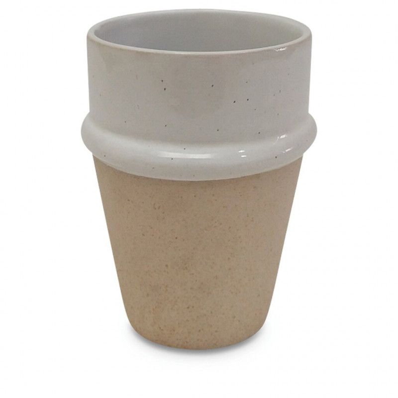 Opjet Beker - Wabi Wit/Naturel - Klein