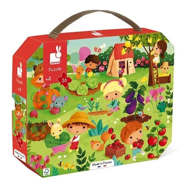 Janod - Puzzel - De tuin - 36 stuks