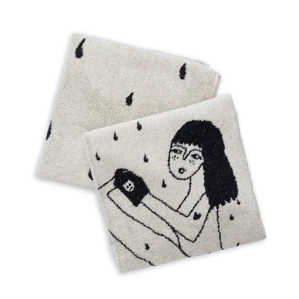 Helen B - Handdoek - Yoga in the Shower - Set van 2