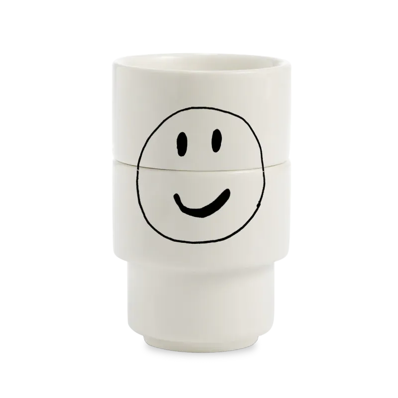 Helen B - Eierdop - Smiley - (Set van 2)