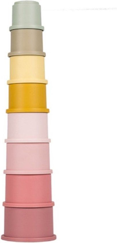 Little Dutch - Stapelbekers - Roze