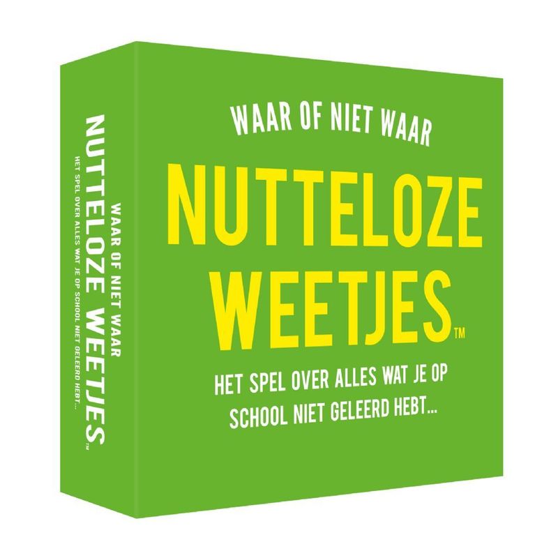 Nutteloze Weetjes Waar of Niet Waar