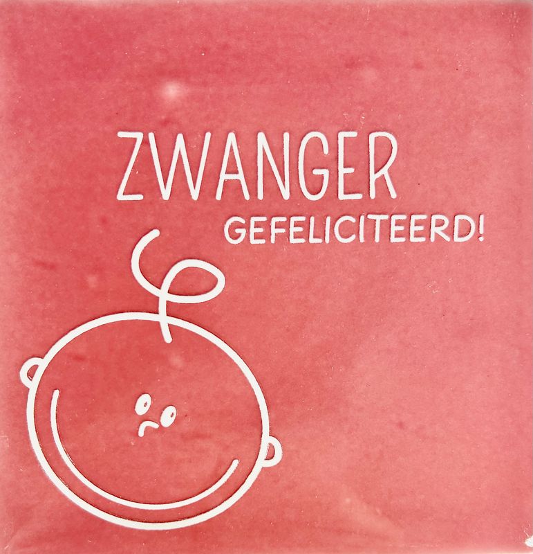 Tegel 10x10CM - Zwanger