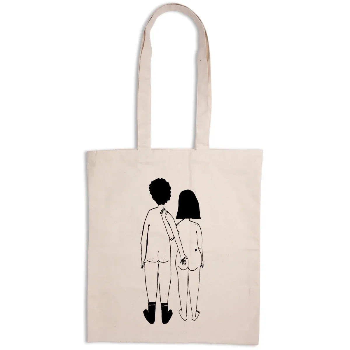 Helen B - Tote Bag - Naked Couple Back