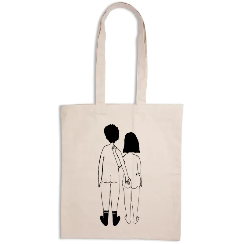 Helen B - Tote Bag - Naked Couple Back
