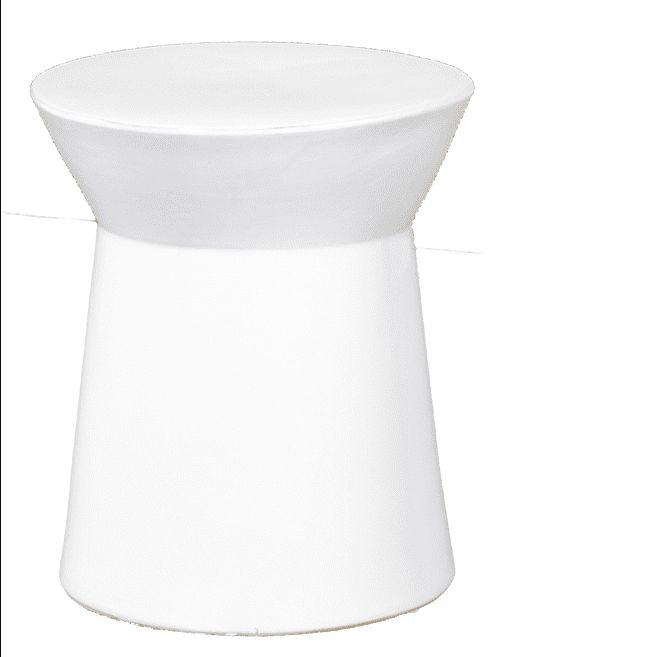 Ceramic Coffee Table Cove - White - M