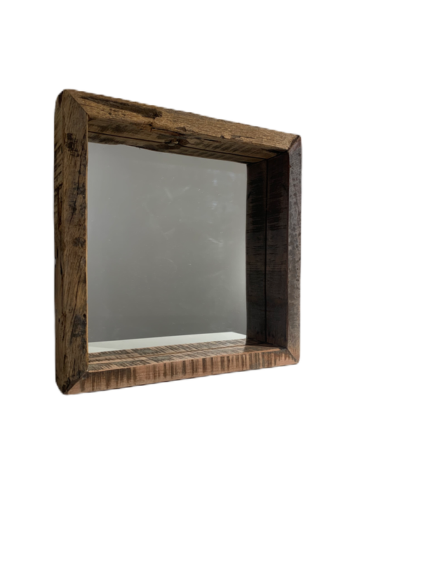 Spiegel - Diepe lijst - Wood - 30x30cm