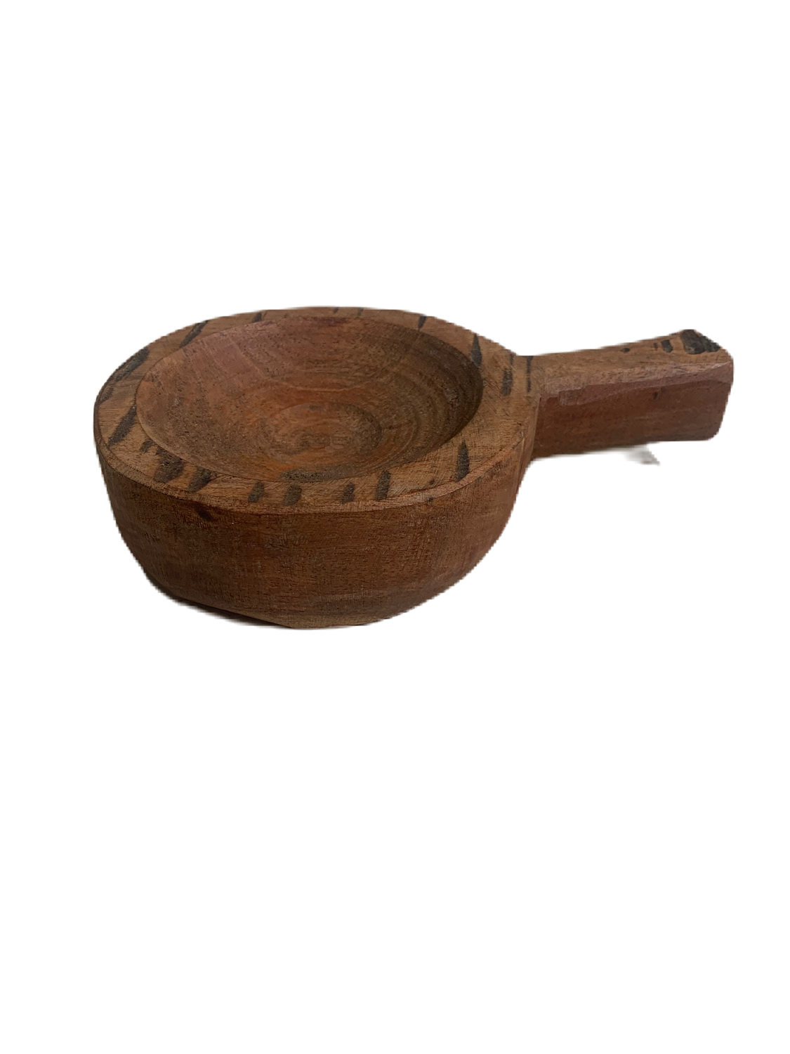 Houten kom met steel