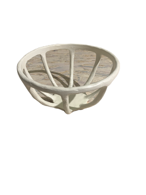 Decoratieve kom - wit