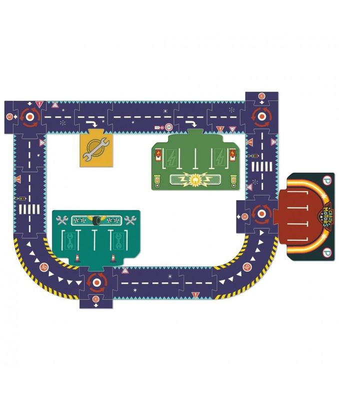Crazy Motors - Puzzel Stadscircuit