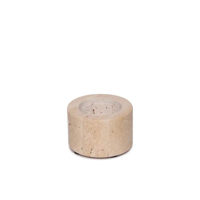 Theelichthouder Alice Travertijn - S Ø6x4cm